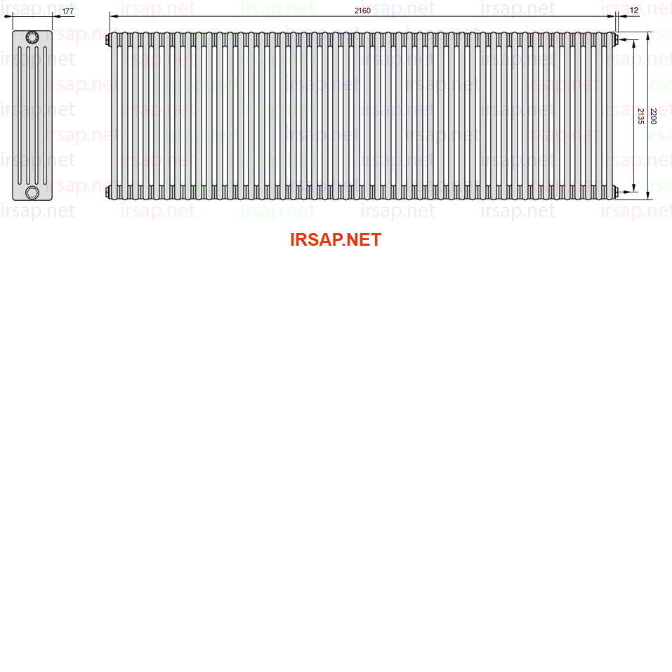 Радиатор IRSAP Tesi 52200/48 T02 CL 01